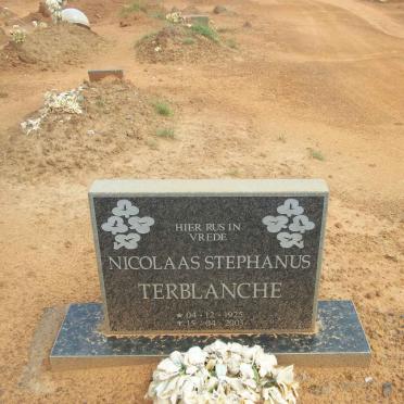 TERBLANCHE Nicolaas Stephanus 1925-2003