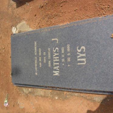 UYS Mathys J. 1903-1990