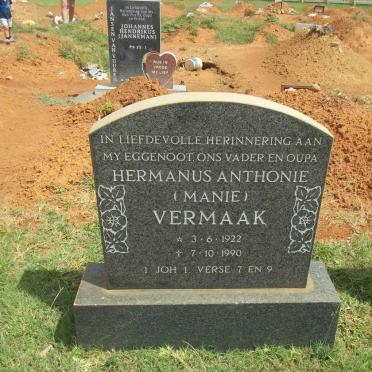 VERMAAK Hermanus Anthonie 1922-1990