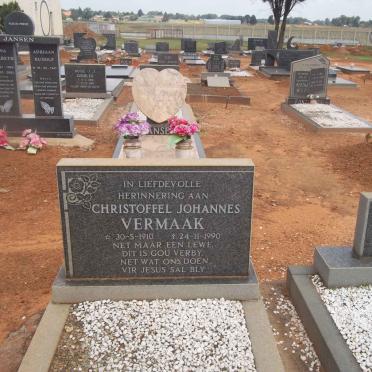 VERMAAK Christoffel Johannes 1910-1990