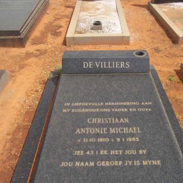 VILLIERS Christiaan Antonie Michael, de 1910-1985