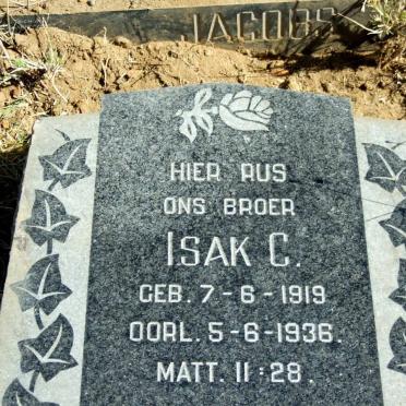 JACOBS Isak C. 1919-1936