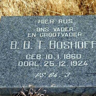 BOSHOFF B.D.T. 1860-1924
