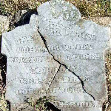 JACOBS Johanna Alida Elizabeth nee ROUX 1895-1914
