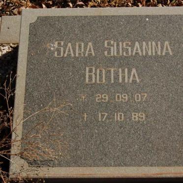 BOTHA Sara Susanna 1907-1989