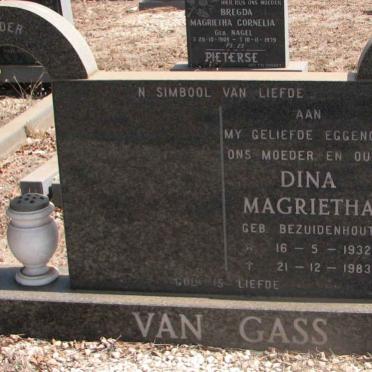 GASS Dina Magrietha, van nee BEZUIDENHOUT 1932-1983