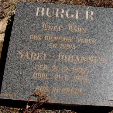 BURGER Sarel Johannes 1892-1979