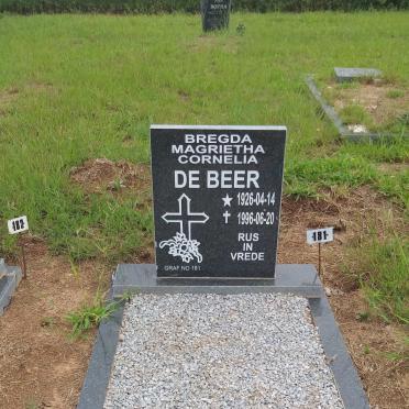 BEER Bregda Magrietha Cornelia, de 1926-1996