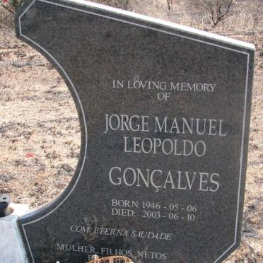 GONCALVES Jorge Manuel Leopoldo 1946-2003