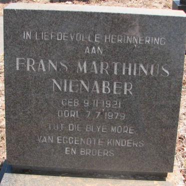 NIENABER Frans Marthinus 1921-1979