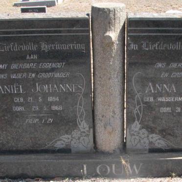 LOUW Daniel Johannes 1894-1968 &amp; Anna Louisa 1904-1991