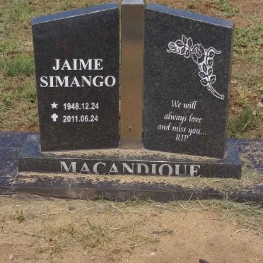 MACANDIQUE Jaime Simango 1948-2011