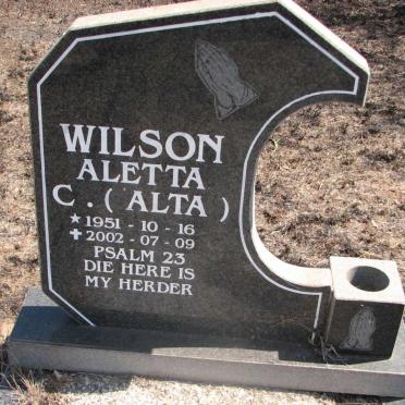 WILSON Aletta C. 1951-2002