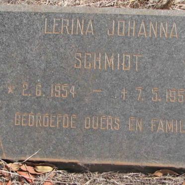 SCHMIDT Lerina Johanna 1954-1957