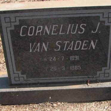 STADEN Cornelius J., van 1891-1985