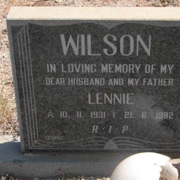 WILSON Lennie 1931-1992
