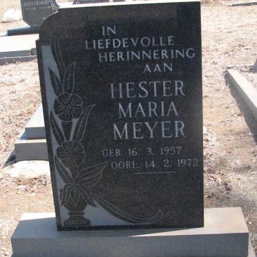 MEYER Hester Maria 1957-1972