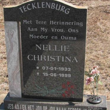 TECKLENBURG Nellie Christina 1933-1999