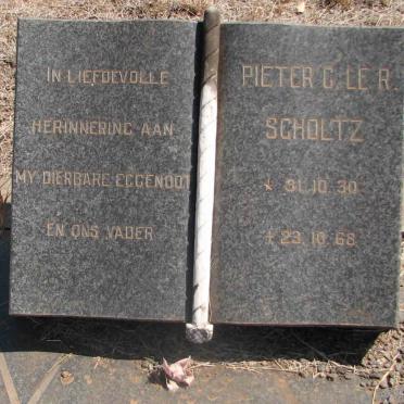 SCHOLTZ Pieter G. le R. 1930-1968