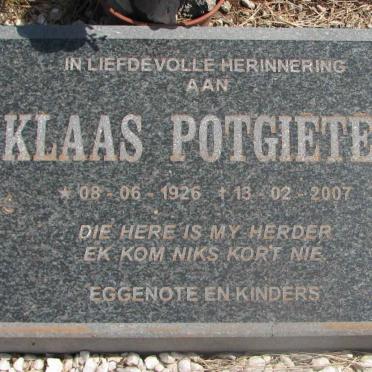 POTGIETER Klaas 1926-2007