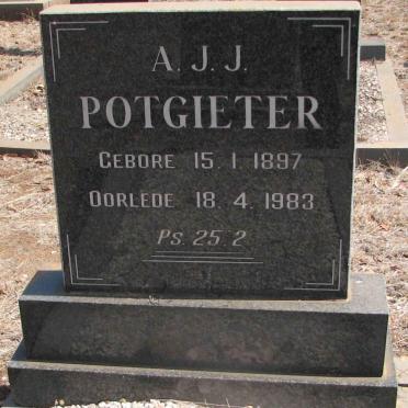 POTGIETER A.J.J. 1897-1983