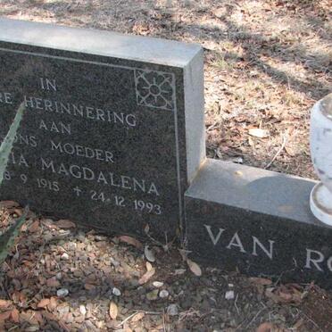 ROOYEN Maria Magdalena, van 1915-1993