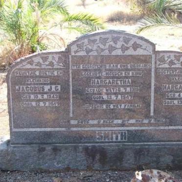 SMITH Margaretha nee DE WET 1919-1947 :: SMITH Jacobus J.G. 1943-1947 :: SMITH Margaretha 1944-1947