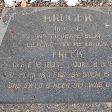 KRUGER Freek 1937-1962