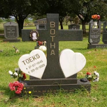 BOTHA Toeks 1945-2001