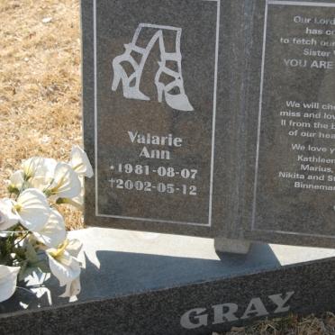 GRAY Valerie Anna 1981-2002
