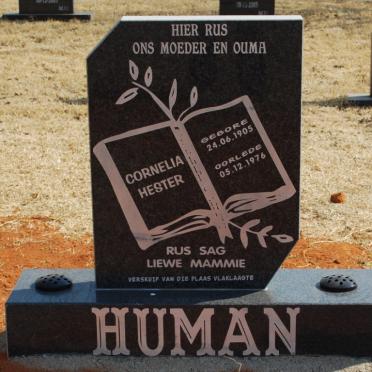HUMAN Cornelia Hester 1905-1976