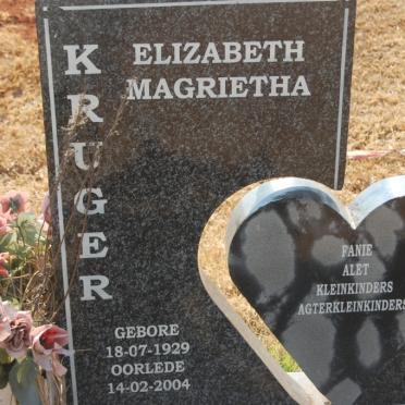 KRUGER Elizabeth Magrietha 1929-2004
