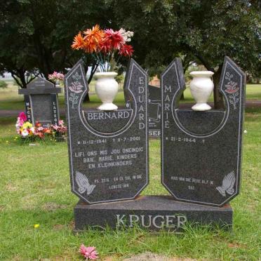 KRUGER Bernard Eduard 1941-2001 &amp; Marie 1944-