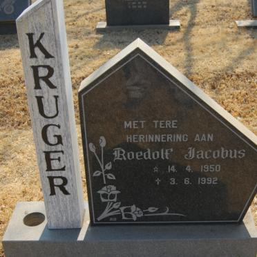 KRUGER Roedolf Jacobus 1950-1992