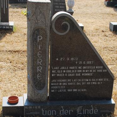 LINDE Pierre, van der 1973-1997