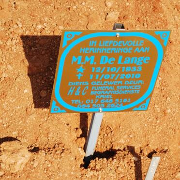 LANGE M.M., de 1933-2010