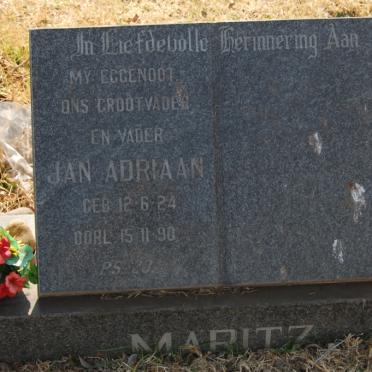 MARITZ Jan Adriaan 1924-1990
