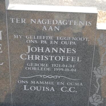 NEL Johannes Christoffel 1921-1999 &amp; Louisa C.C.