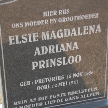 PRINSLOO Elsie Magdalena nee PRETORIUS 1856-1941