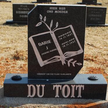 TOIT Sarie J., du nee HUMAN 1851-1937