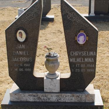 WYK Jan Daniël Jacobus, van 1941-1991 &amp; Chryselina Wilhelmina 1944-1996