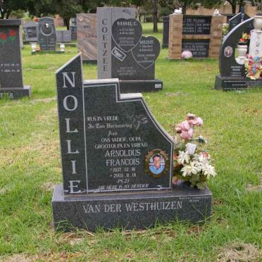 WESTHUIZEN Arnoldus Francois, van der 1937-2005