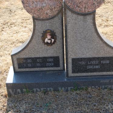 WESTHUIZEN Lizann, van der 1981-2001