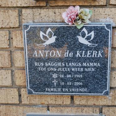 KLERK Anton, de 1969-2006