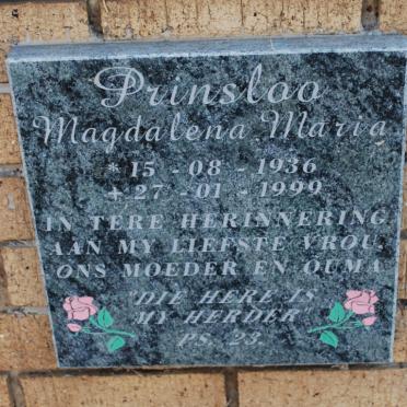 PRINSLOO Magdalena Maria 1936-1999