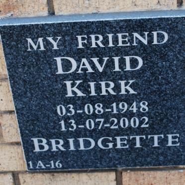 KIRK David 1948-2002