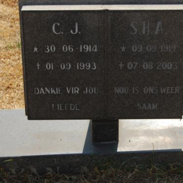 ? M???ESEN C.J., van1914-1993 &amp; S.H.A. 1919-2003