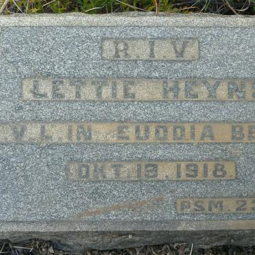 HEYNS Lettie -1918