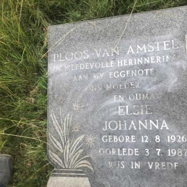AMSTEL Elsie Johanna, PLOOS van 1926-1987