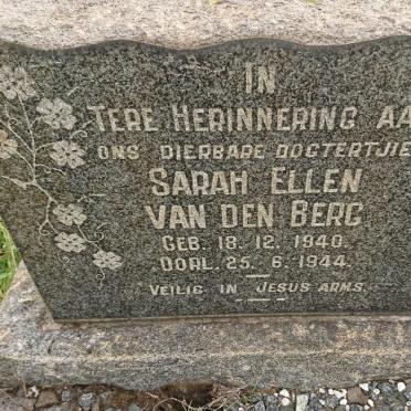 BERG Sarah Ellen, van den 1940-1944
